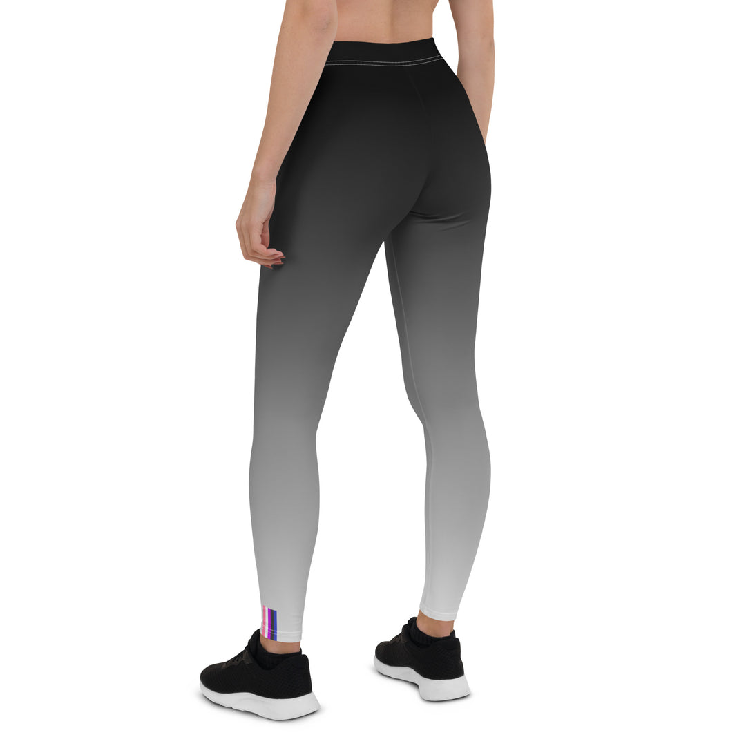 Gender Fluid Pride Flash Fade To Grey Leggings Leggings The Rainbow Stores