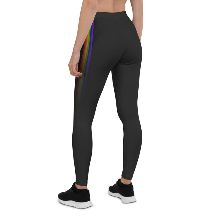 Rainbow Pride Fade Black Leggings Leggings The Rainbow Stores