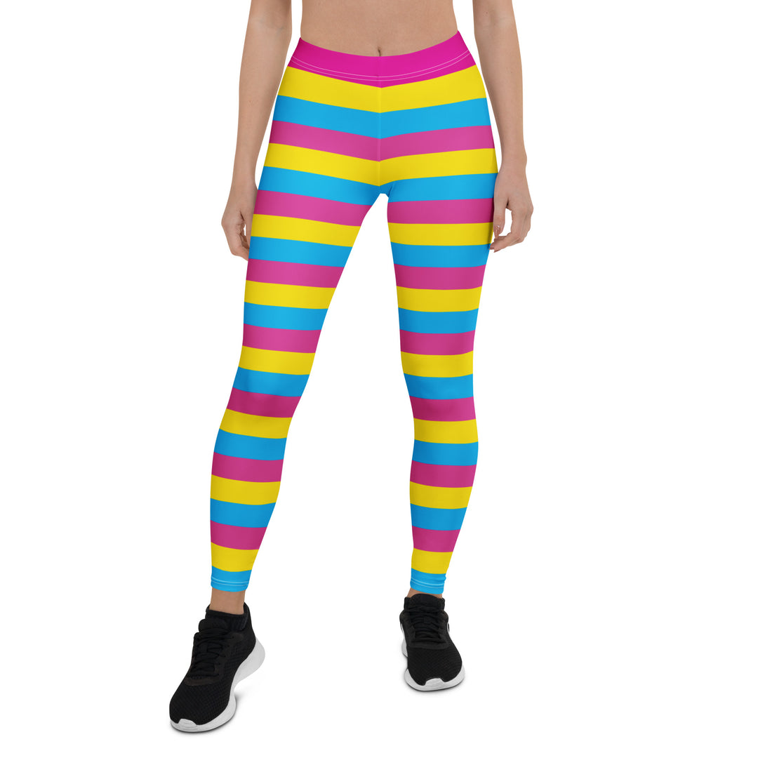 Pansexual Pride Hooped Leggings Leggings The Rainbow Stores