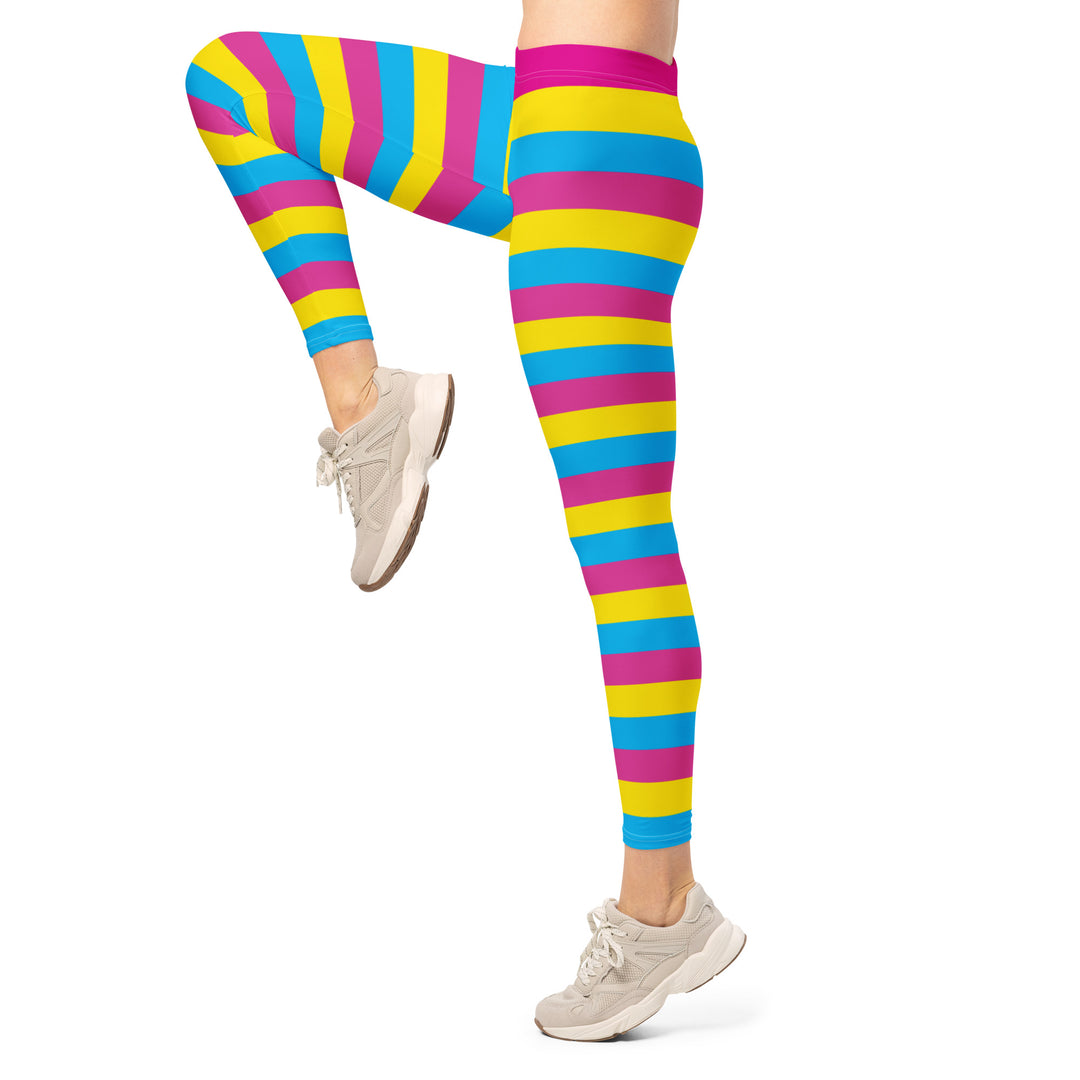 Pansexual Pride Hooped Leggings Leggings The Rainbow Stores