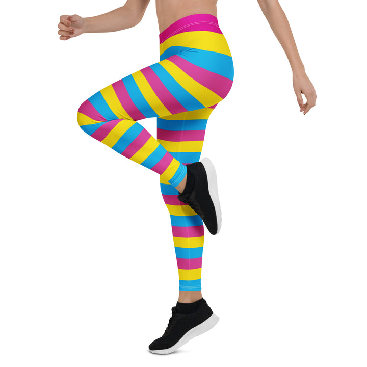 Pansexual Pride Hooped Leggings Leggings The Rainbow Stores
