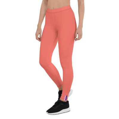 Gender Fluid Pride Flash Peach Leggings Leggings The Rainbow Stores