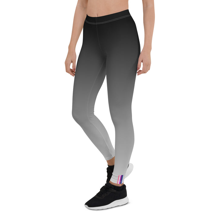 Gender Fluid Pride Flash Fade To Grey Leggings Leggings The Rainbow Stores