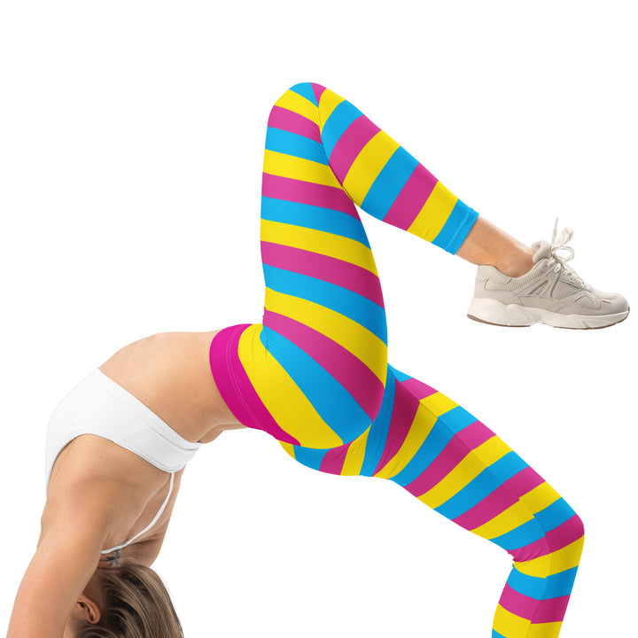 Pansexual Pride Hooped Leggings Leggings The Rainbow Stores