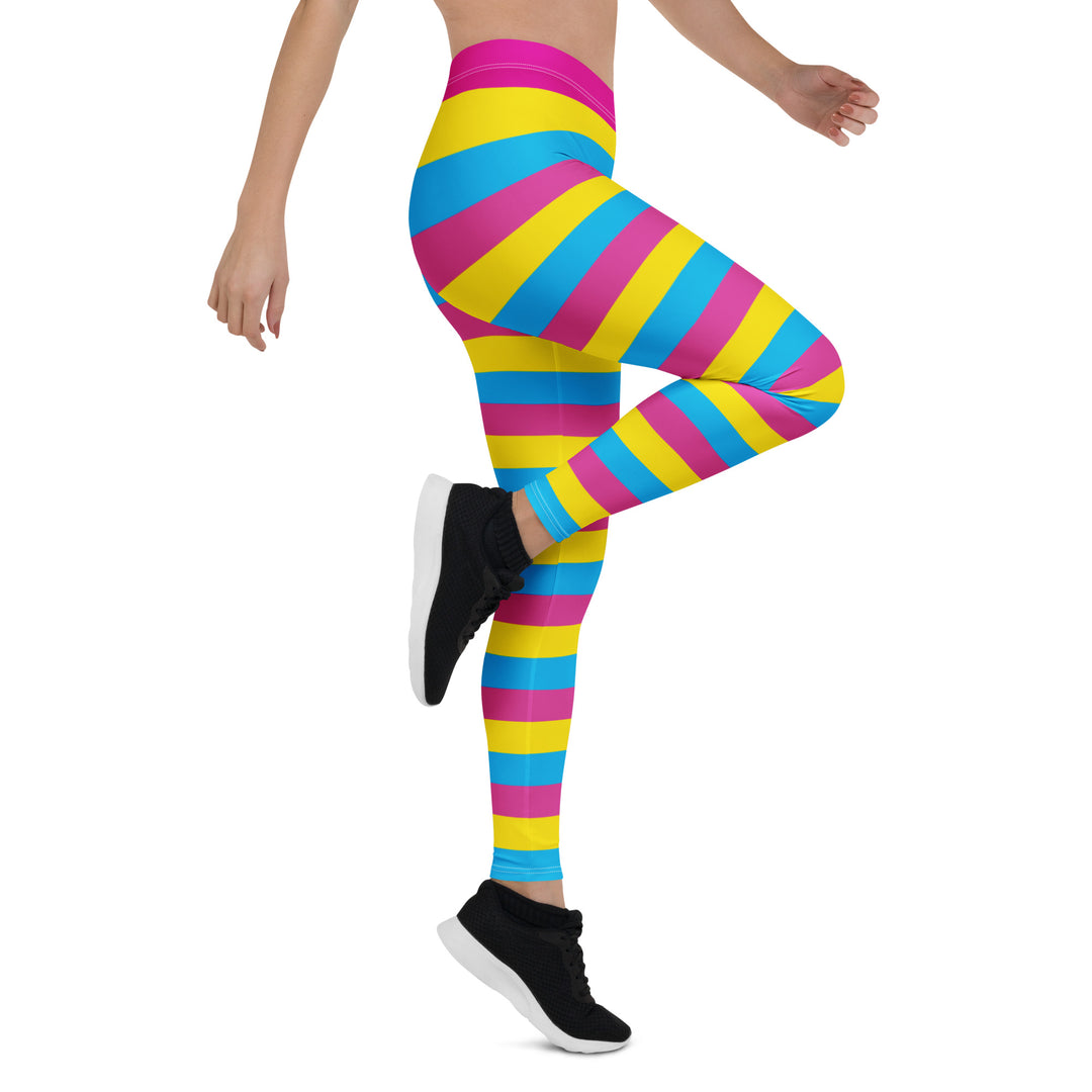 Pansexual Pride Hooped Leggings Leggings The Rainbow Stores