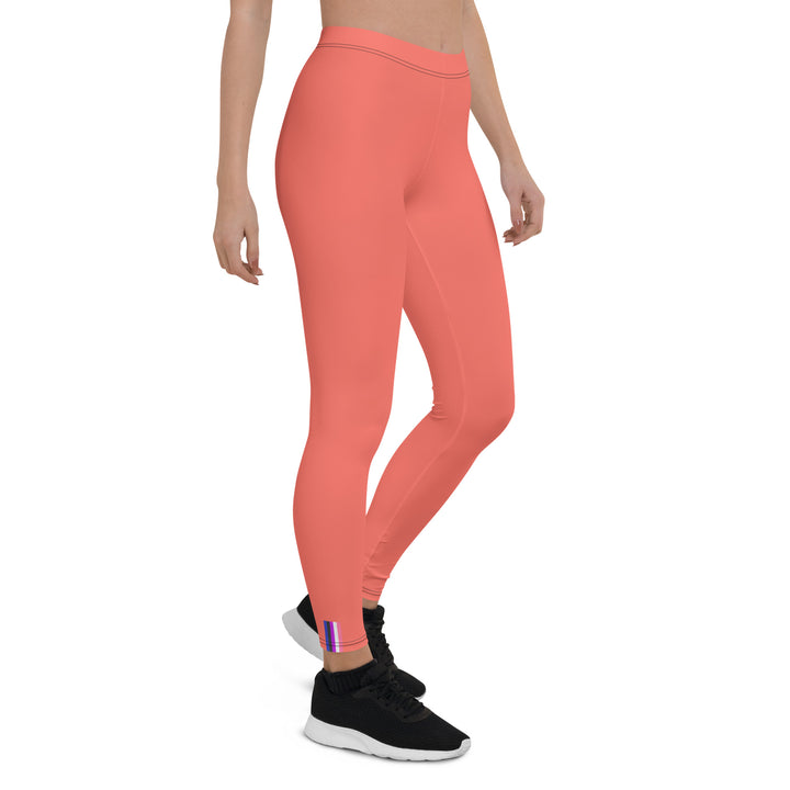 Gender Fluid Pride Flash Peach Leggings Leggings The Rainbow Stores