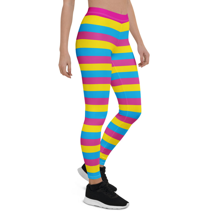 Pansexual Pride Hooped Leggings Leggings The Rainbow Stores
