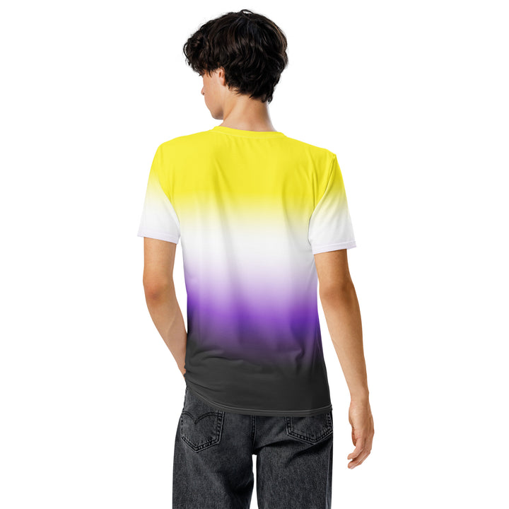 Non-Binary Ombre Pride Flag T-shirt AOP T-shirts The Rainbow Stores