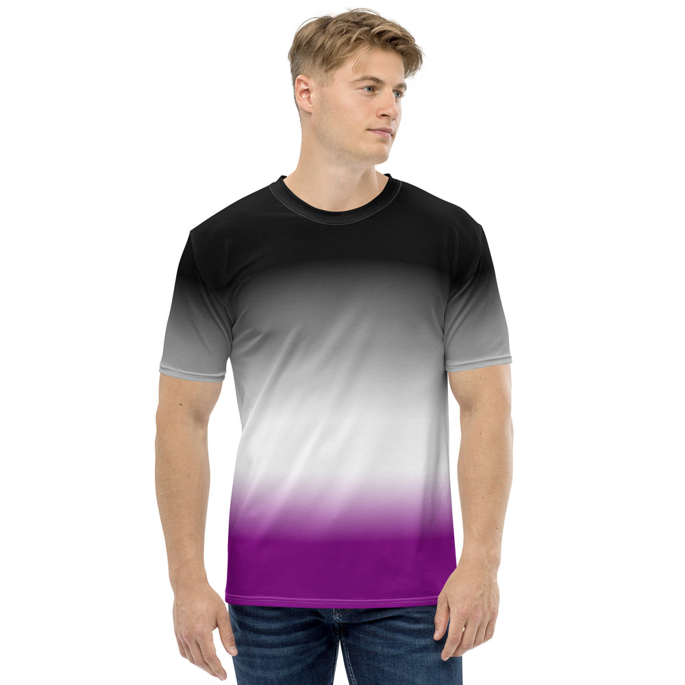 Asexual Pride Flag Gradient T-Shirt AOP T-shirts The Rainbow Stores
