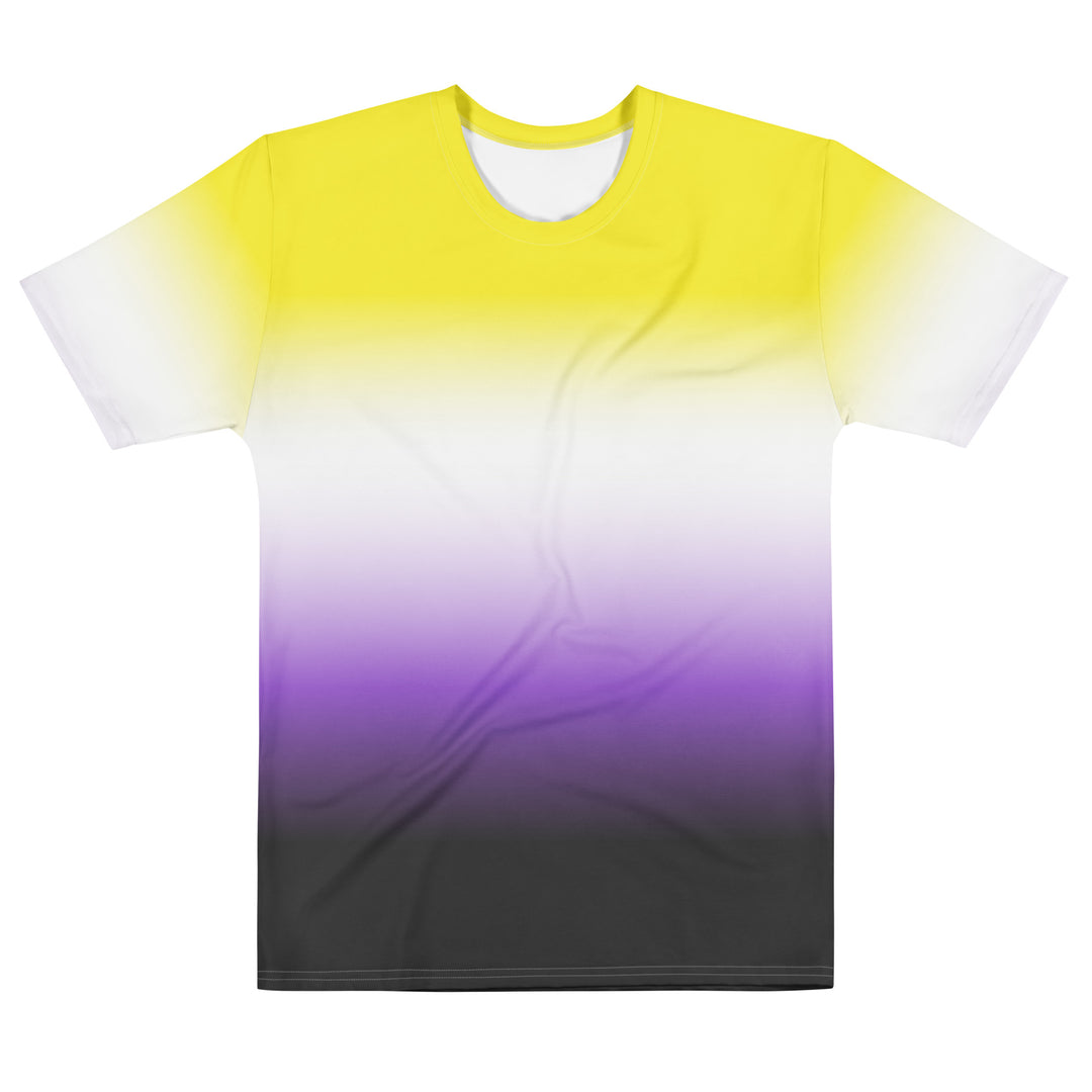 Non-Binary Ombre Pride Flag T-shirt AOP T-shirts The Rainbow Stores