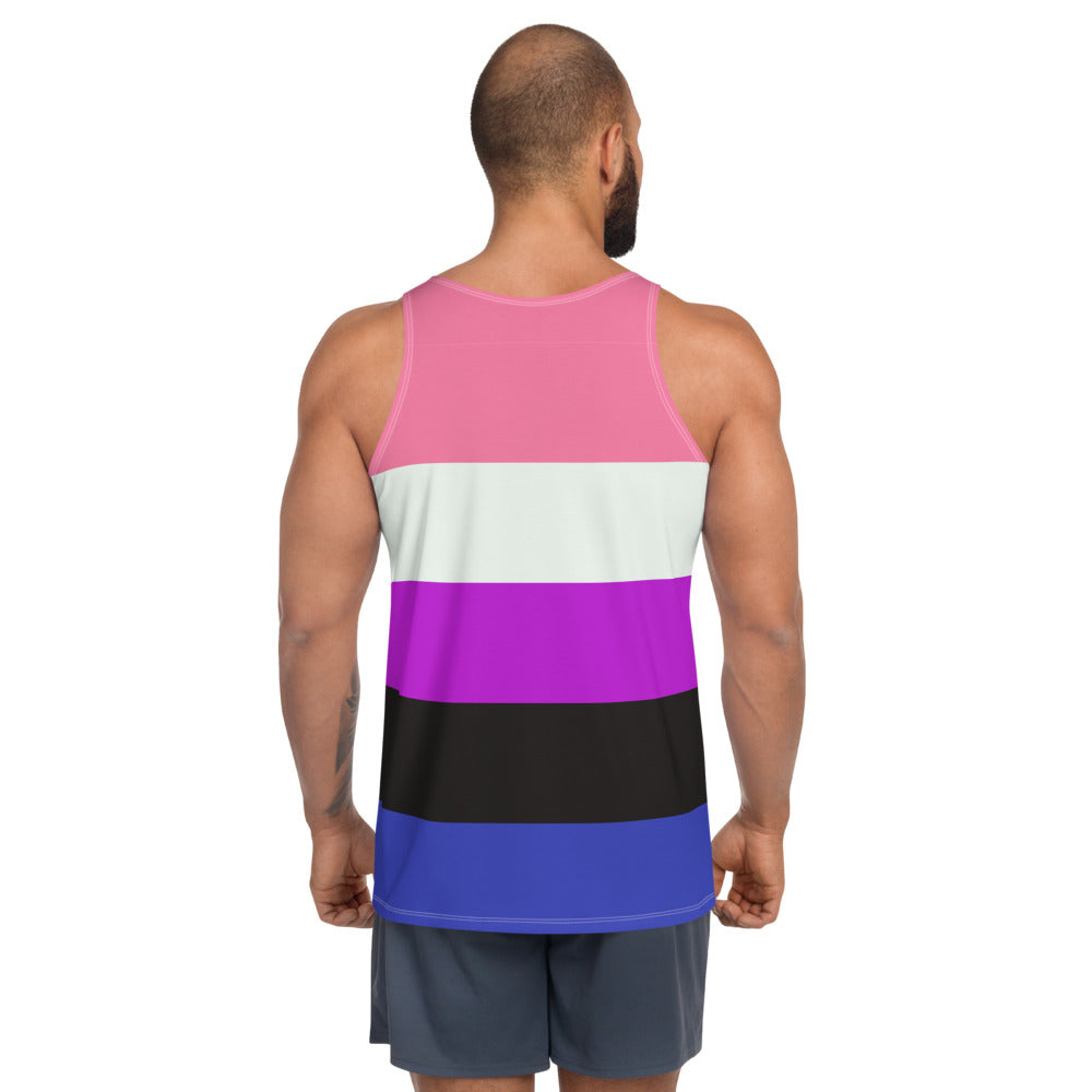 Gender Fluid Pride Flag Vest Vests and Tank Tops The Rainbow Stores