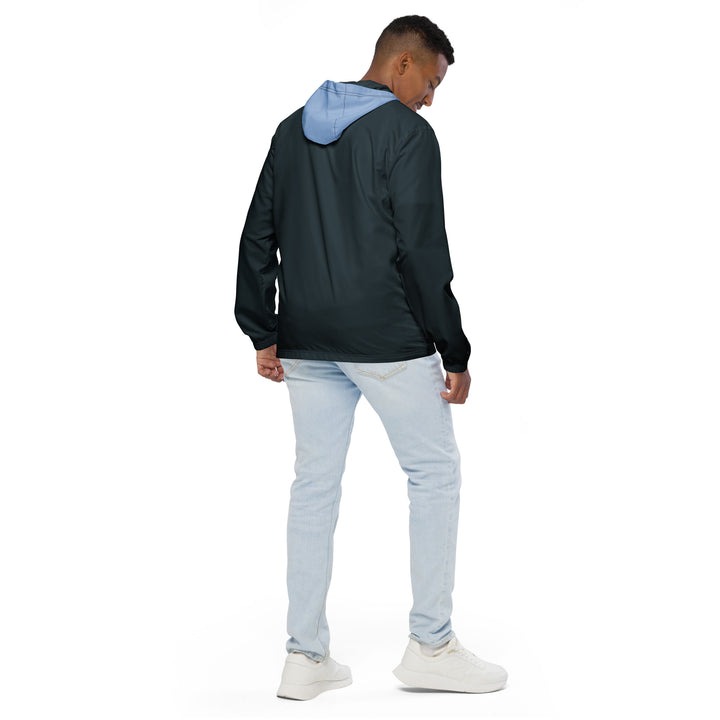 Mindnight Blue With Light Blue Hood Windbreaker Windbreaker The Rainbow Stores