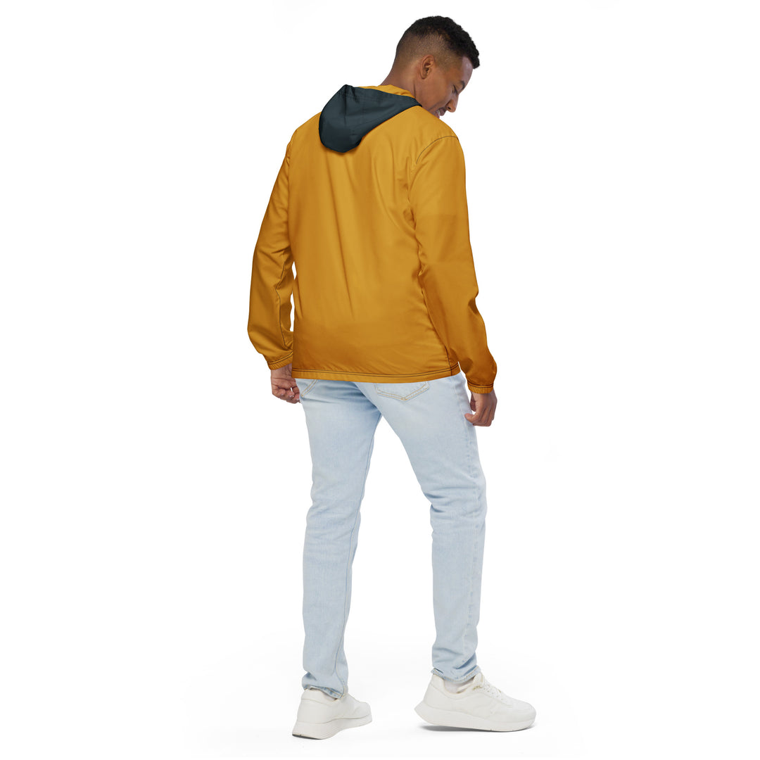 Yellow With Midnight Blue Hood Windbreaker Windbreaker The Rainbow Stores
