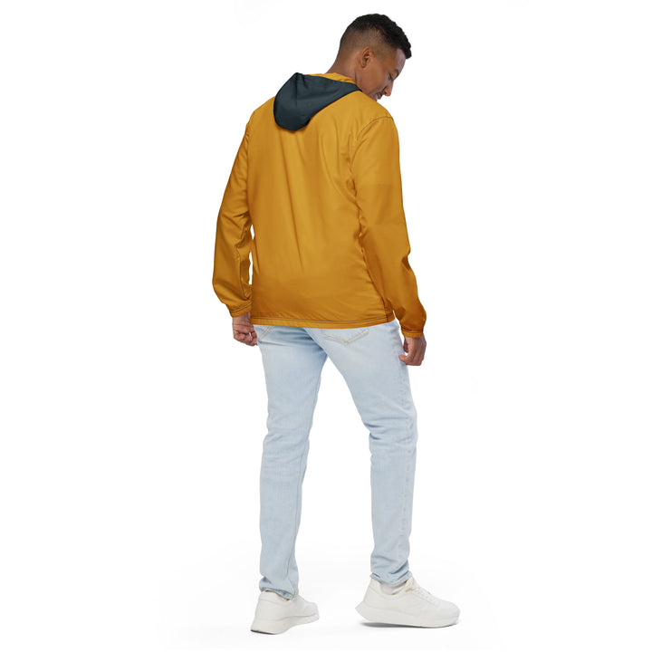 Yellow With Midnight Blue Hood Windbreaker Windbreaker The Rainbow Stores