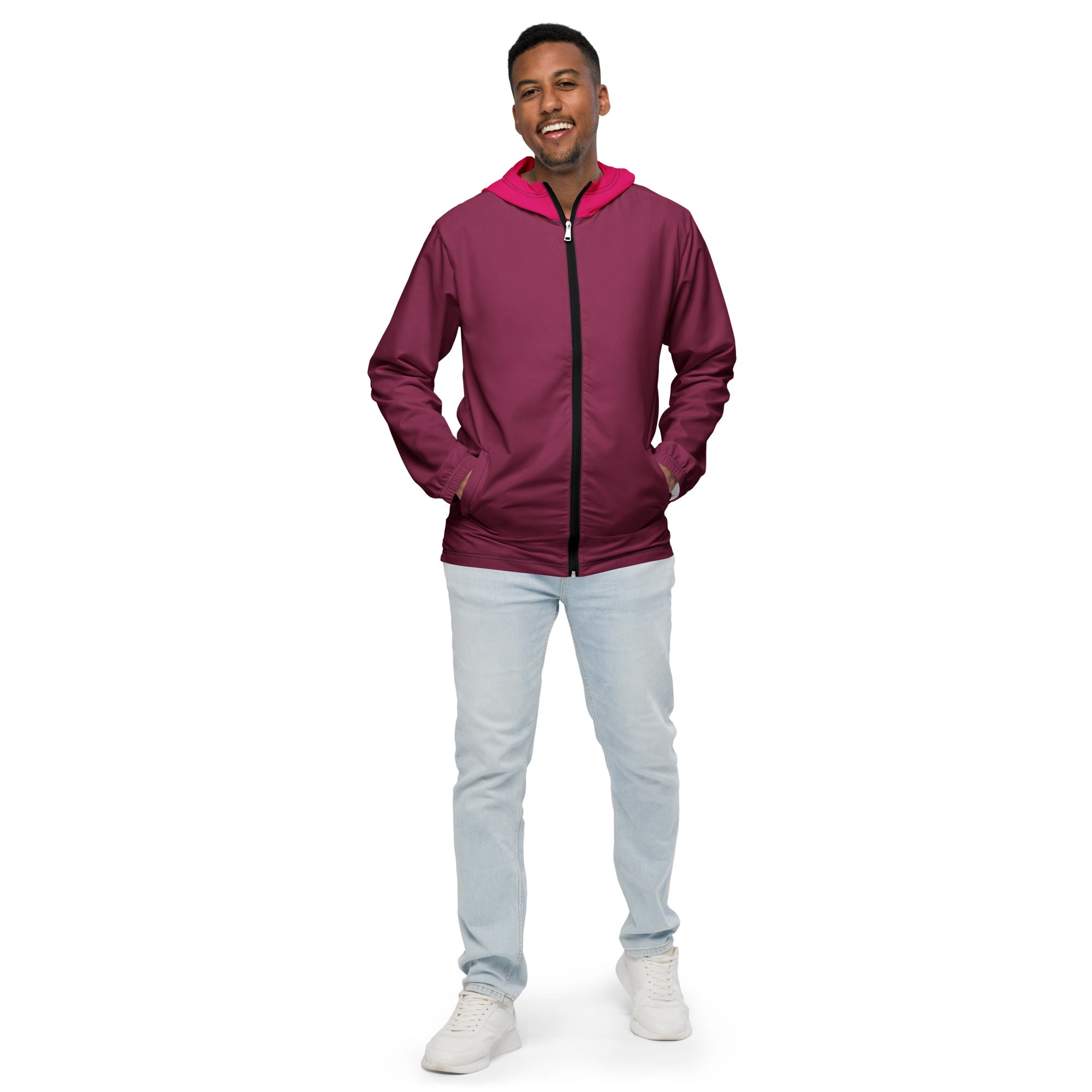 Purple With Raspberry Hood Windbreaker – The Rainbow Stores
