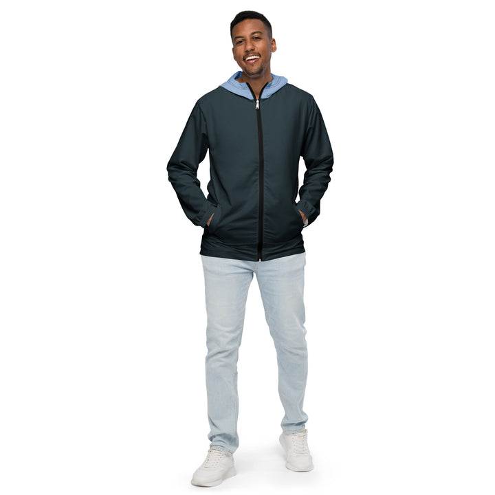 Mindnight Blue With Light Blue Hood Windbreaker Windbreaker The Rainbow Stores