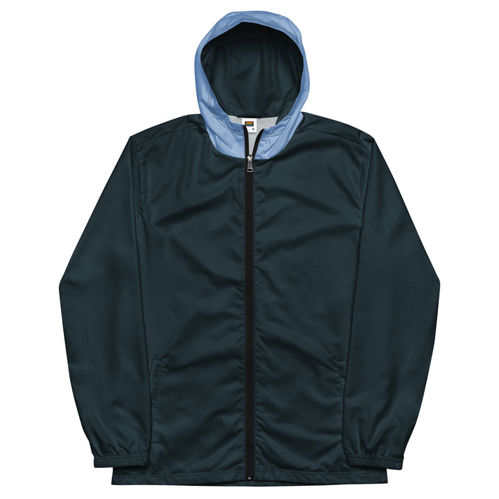 Mindnight Blue With Light Blue Hood Windbreaker Windbreaker The Rainbow Stores