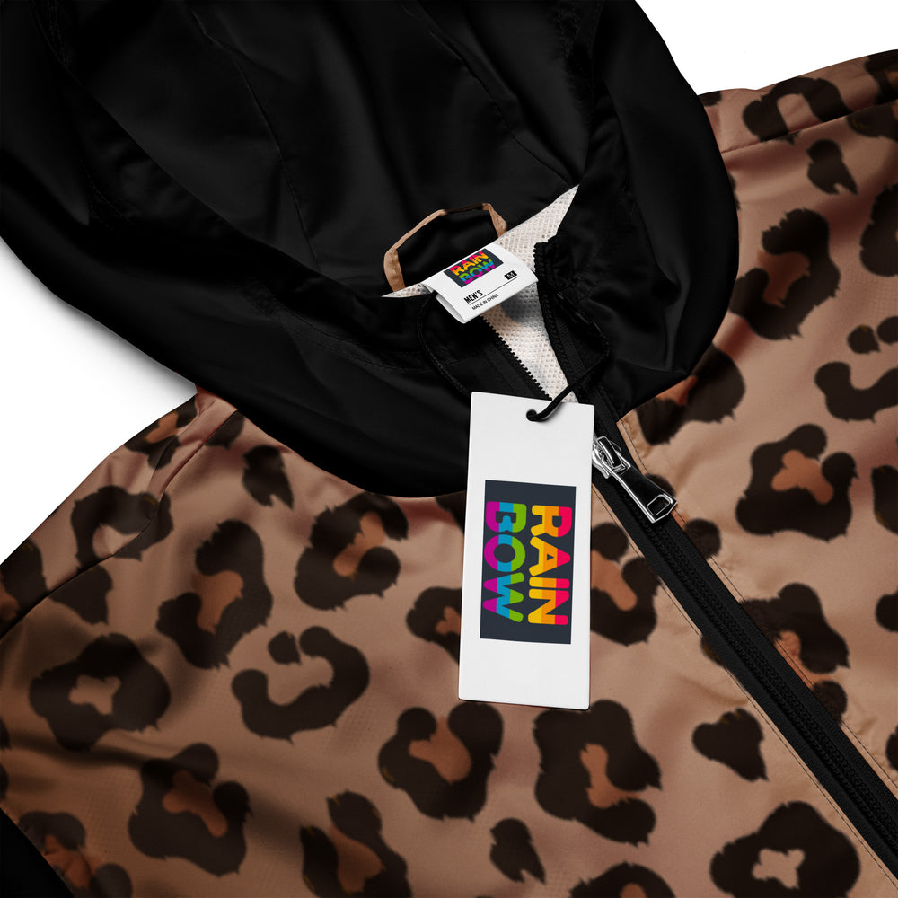 Leopard Print Windbreaker With Rainbow Pride Inside Windbreaker The Rainbow Stores