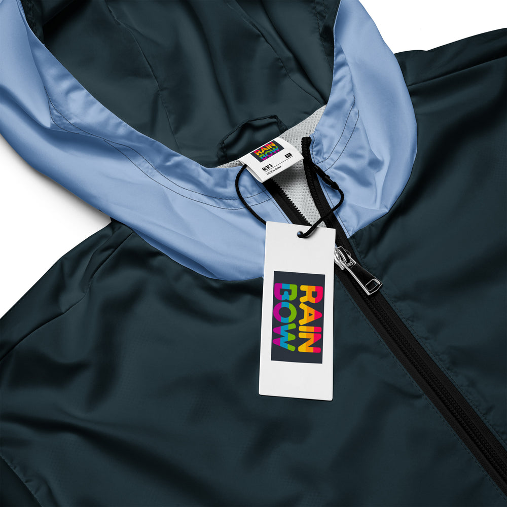 Mindnight Blue With Light Blue Hood Windbreaker Windbreaker The Rainbow Stores