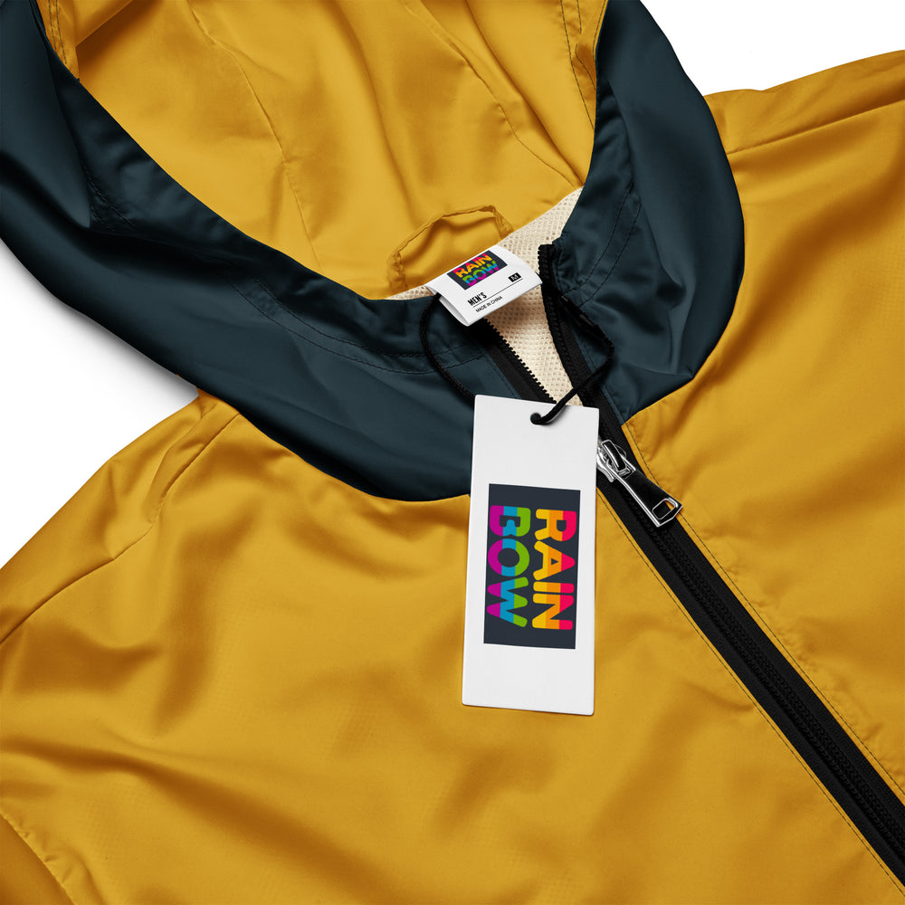Yellow With Midnight Blue Hood Windbreaker Windbreaker The Rainbow Stores