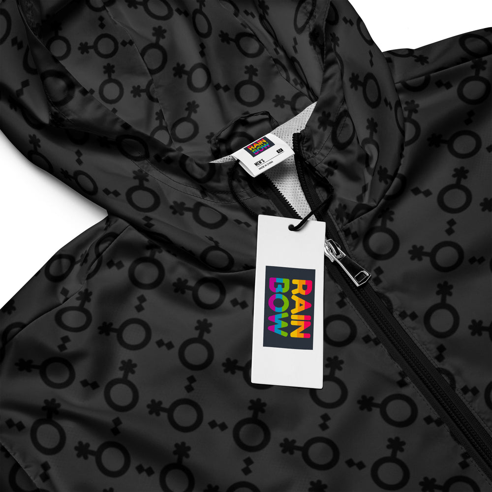 Non-Binary Symbol Pattern Windbreaker  The Rainbow Stores