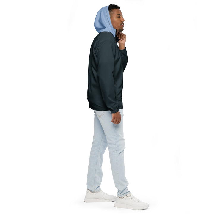 Mindnight Blue With Light Blue Hood Windbreaker Windbreaker The Rainbow Stores