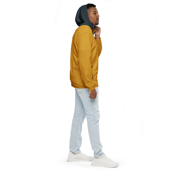 Yellow With Midnight Blue Hood Windbreaker Windbreaker The Rainbow Stores