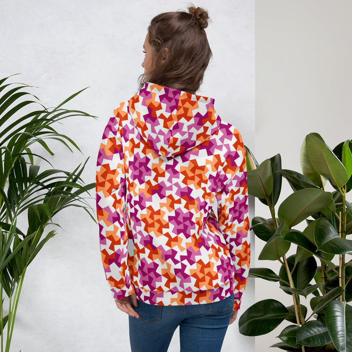 Lesbian Pattern X Hoodie Hoodies AOP The Rainbow Stores