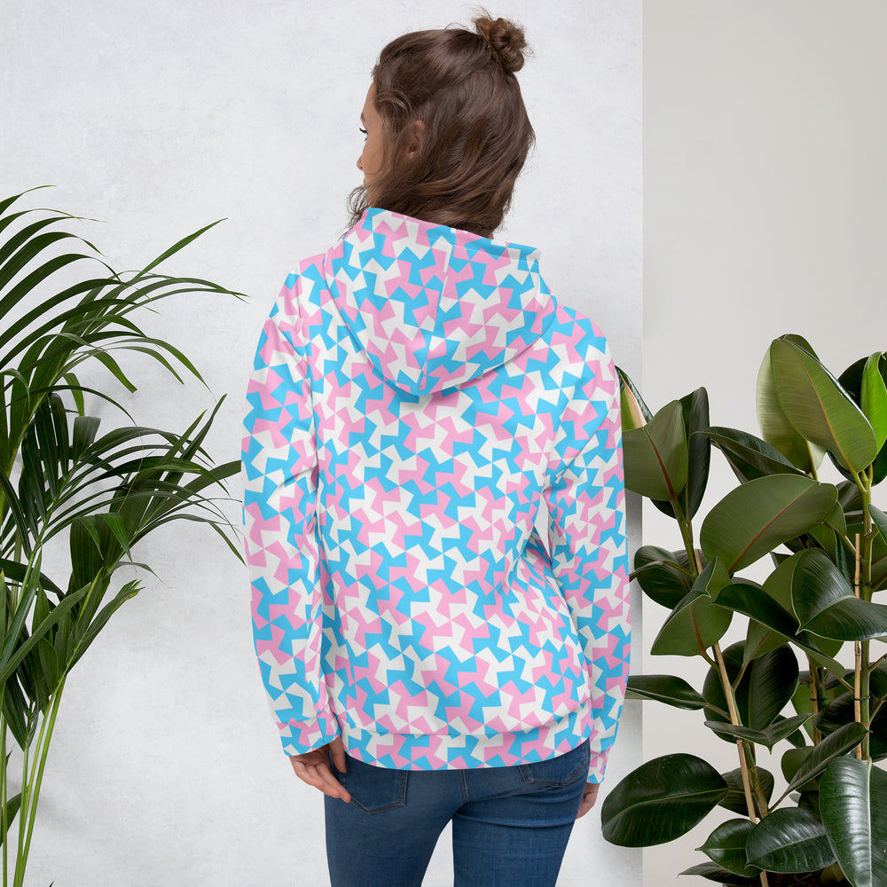 Trans Pride Pattern X Hoodie Hoodies AOP The Rainbow Stores