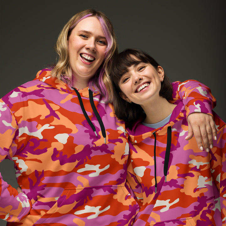 Lesbian Camo Hoodie Hoodies AOP The Rainbow Stores