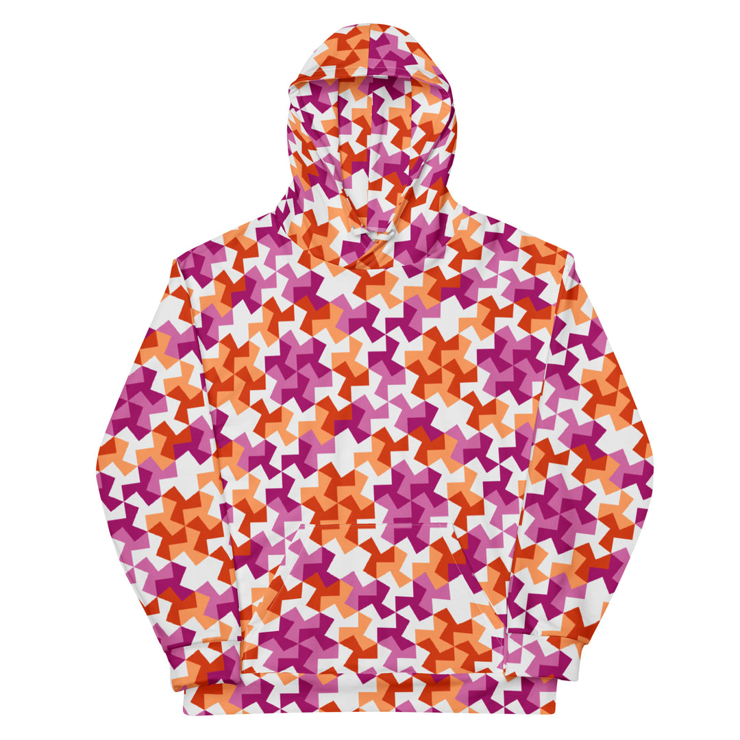 Lesbian Pattern X Hoodie Hoodies AOP The Rainbow Stores
