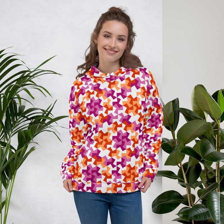 Lesbian Pattern X Hoodie Hoodies AOP The Rainbow Stores