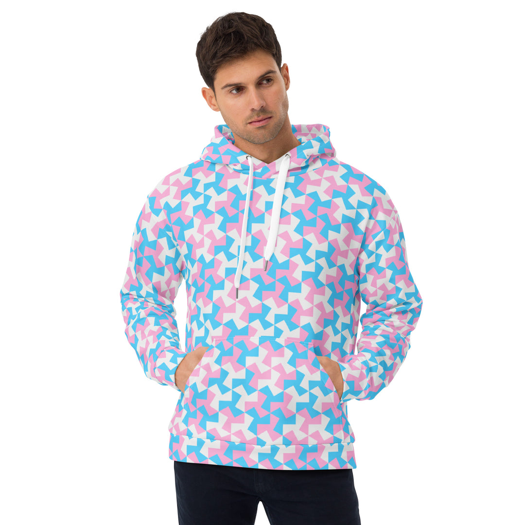 Trans Pride Pattern X Hoodie Hoodies AOP The Rainbow Stores