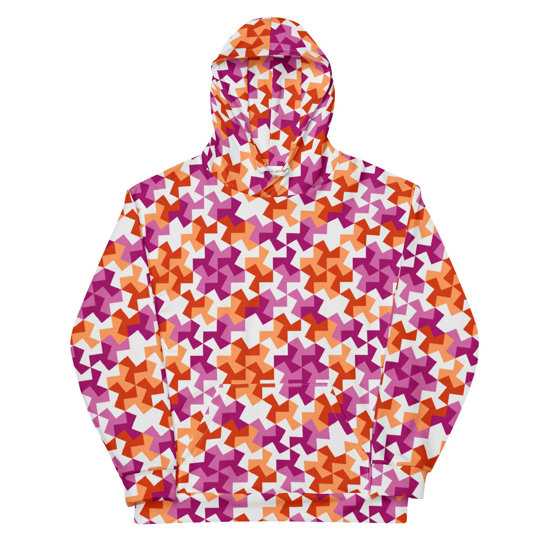 Lesbian Pattern X Hoodie Hoodies AOP The Rainbow Stores