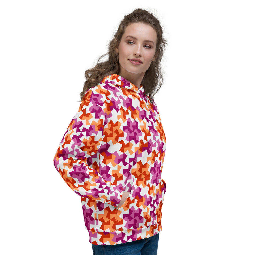 Lesbian Pattern X Hoodie Hoodies AOP The Rainbow Stores