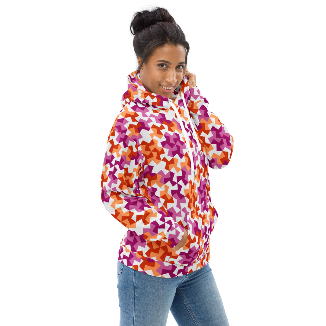 Lesbian Pattern X Hoodie Hoodies AOP The Rainbow Stores