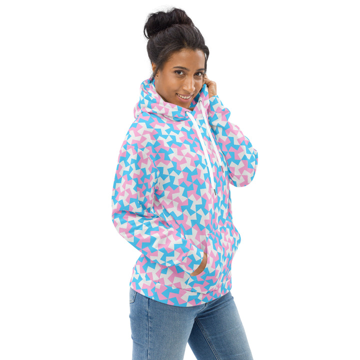 Trans Pride Pattern X Hoodie Hoodies AOP The Rainbow Stores