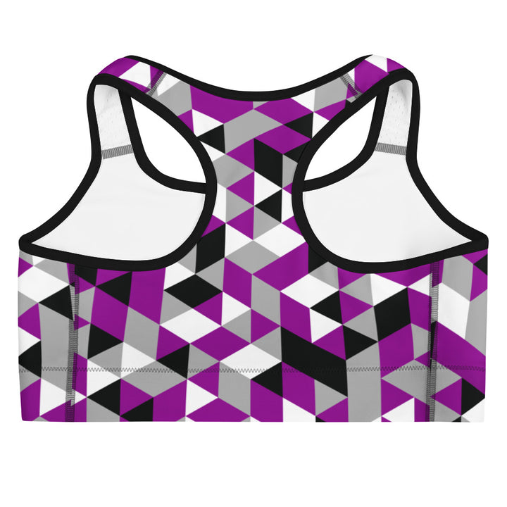 Asexual Pride Triangles Sports bra Sports Bras The Rainbow Stores