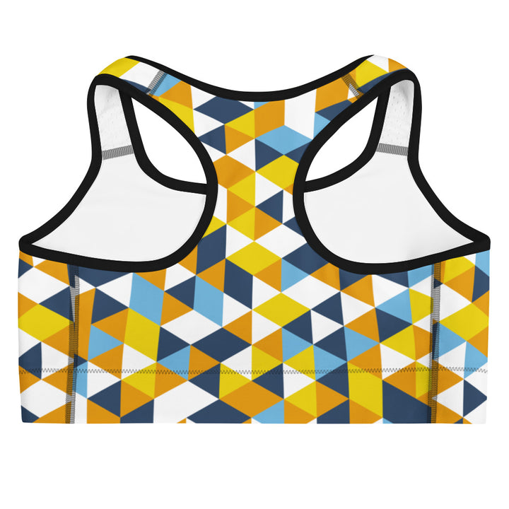 Aroace Pride Triangles Sports Bra Sports Bras The Rainbow Stores