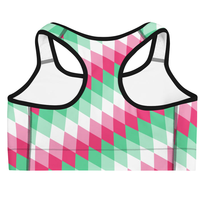 Abrosexual Pride FlagDiamonds Sports Bra Sports Bras The Rainbow Stores