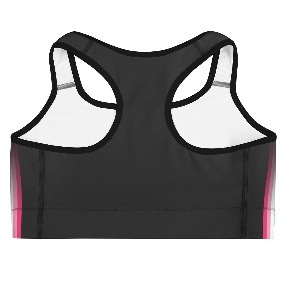 Abrosexual Pride Flag Side Fade Sports Bra Sports Bras The Rainbow Stores