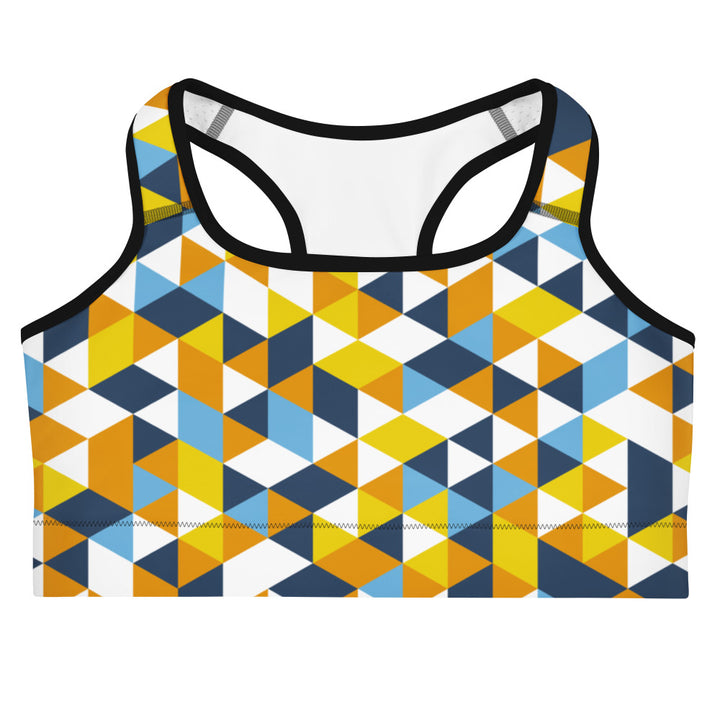 Aroace Pride Triangles Sports Bra Sports Bras The Rainbow Stores