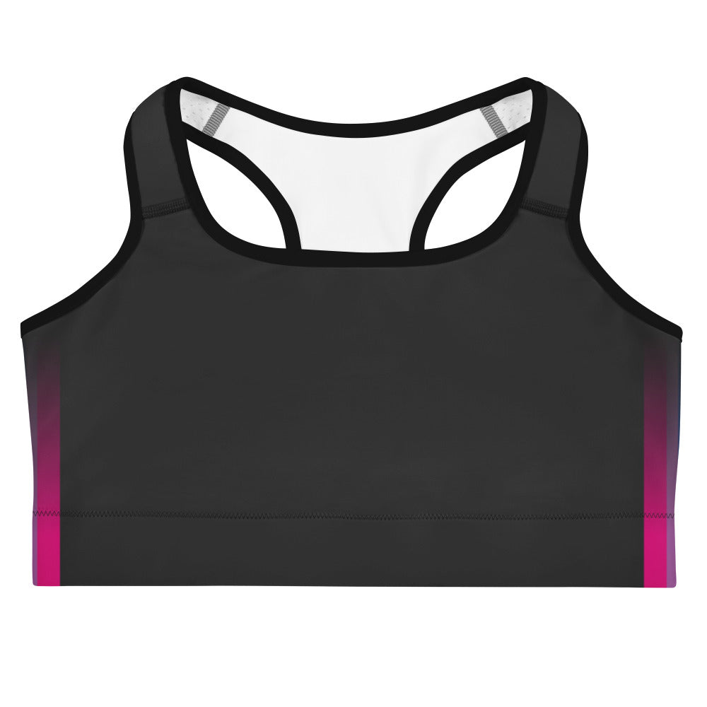 Bisexual Pride Flag Side Fade Sports Bra Sports Bras The Rainbow Stores