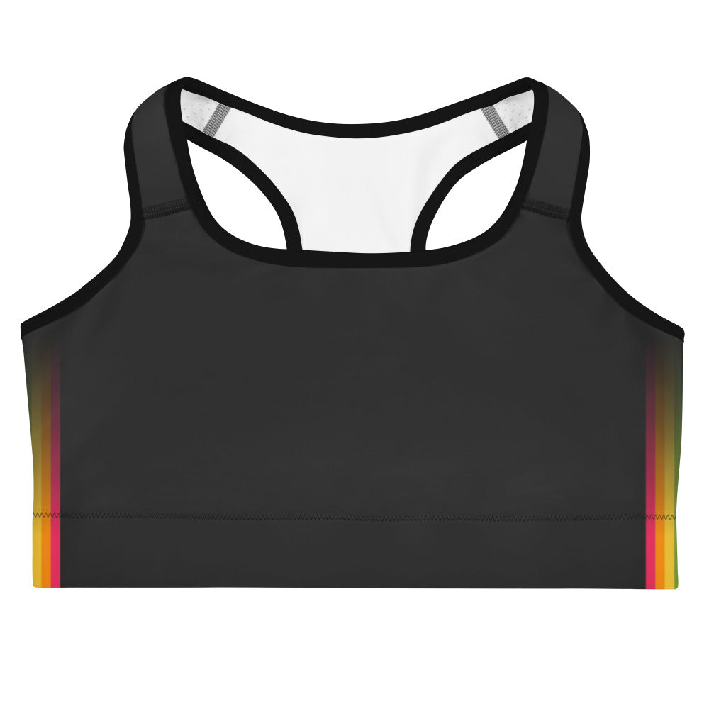 Rainbow Pride Flag Side Fade Sports Bra Sports Bras The Rainbow Stores