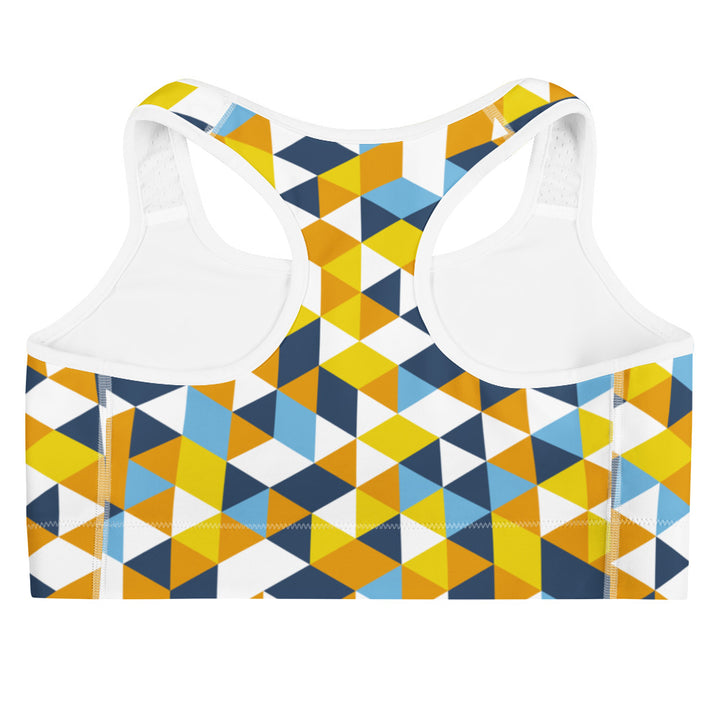 Aroace Pride Triangles Sports Bra Sports Bras The Rainbow Stores
