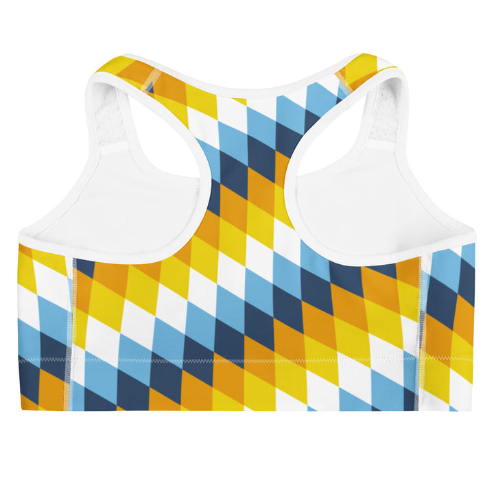 Aroace Pride Flag Diamonds Sports Bra Sports Bras The Rainbow Stores