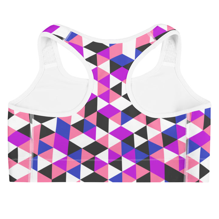 Gender Fluid Pride Triangles Sports Bra Sports Bras The Rainbow Stores