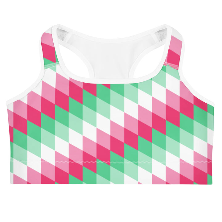 Abrosexual Pride FlagDiamonds Sports Bra Sports Bras The Rainbow Stores
