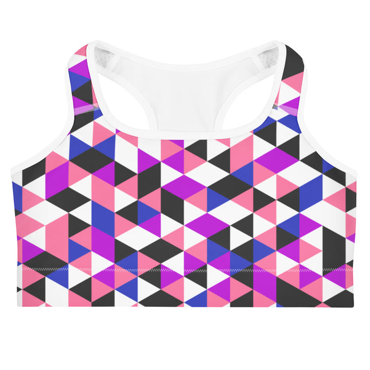 Gender Fluid Pride Triangles Sports Bra Sports Bras The Rainbow Stores