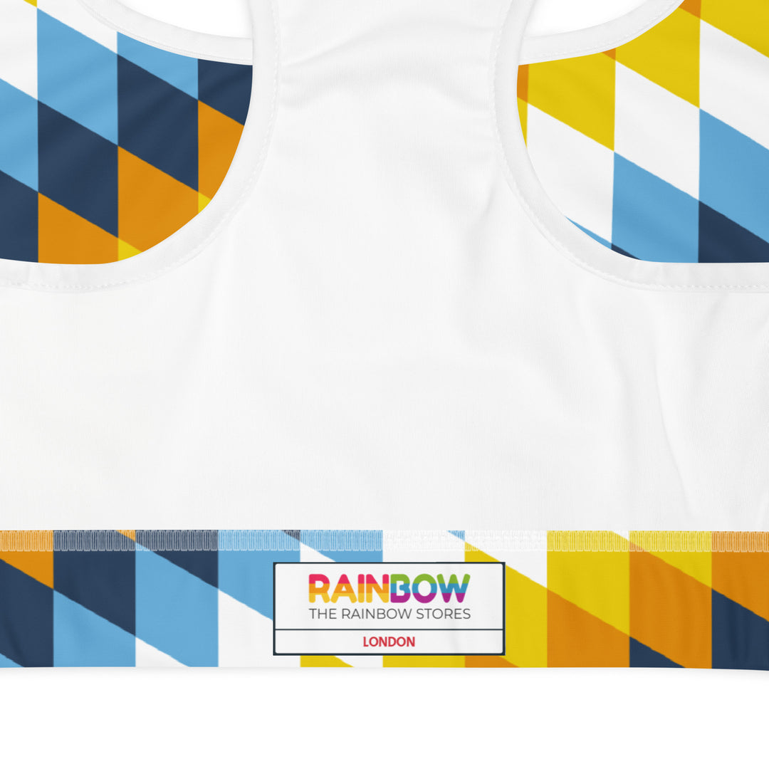 Aroace Pride Flag Diamonds Sports Bra Sports Bras The Rainbow Stores